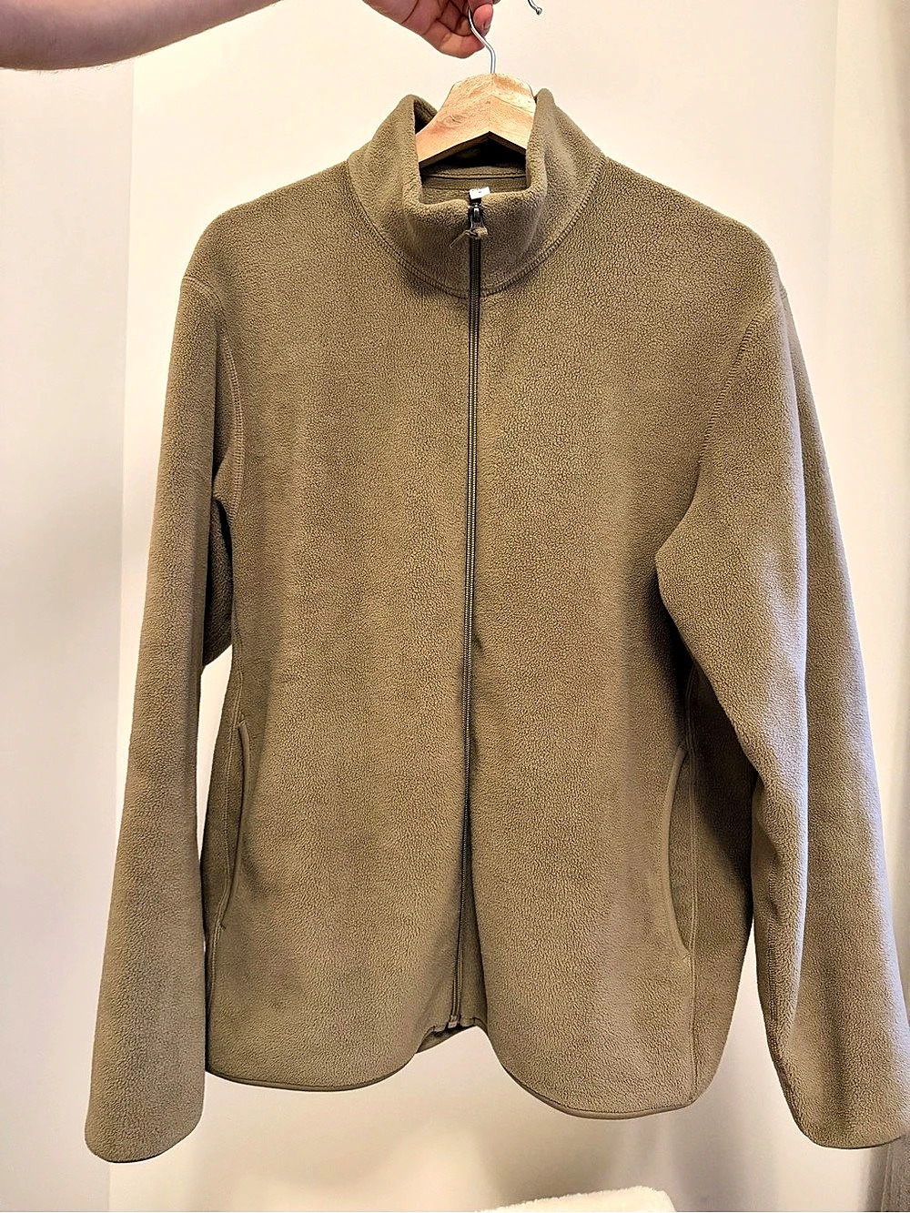 Uniqlo Fleece Brown Full-Zip